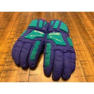 KOMBI WATERGUARD WATERPROOF WINTER SNOW SKI GLOVES - LADIES SIZE MEDIUM Teal